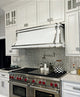 Sweep Under Cabinet White Stainless Steel Range Hood