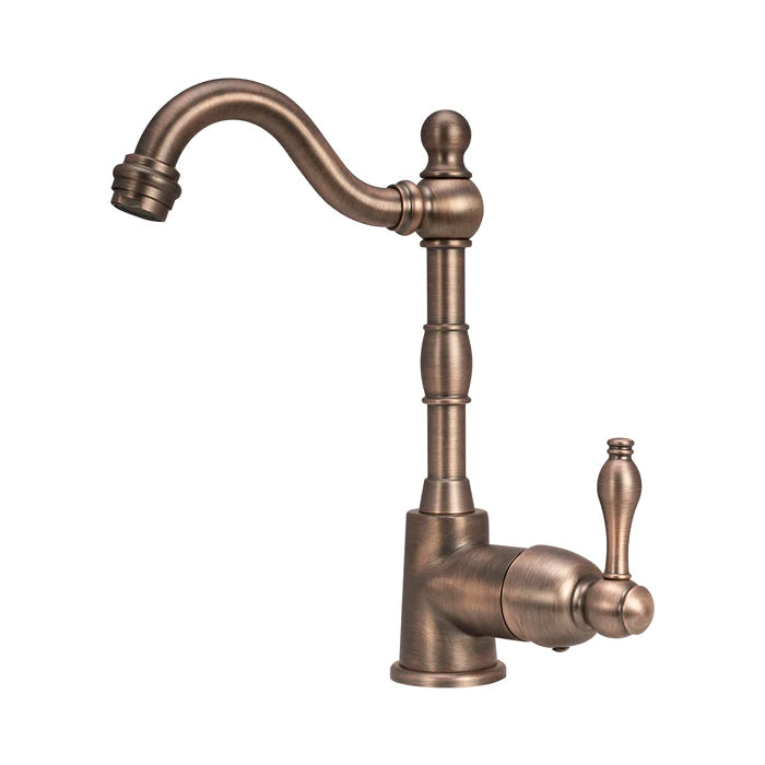 One-Handle Copper Widespread Kitchen Bar Faucet — AK96118P1-C-48