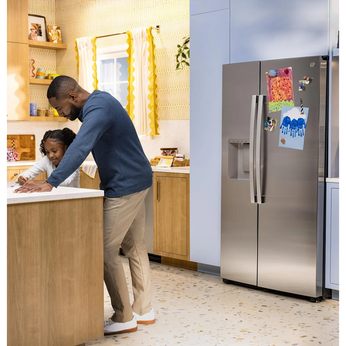 GE 36" Freestanding Side-By-Side Refrigerator, GSS28NYYFS