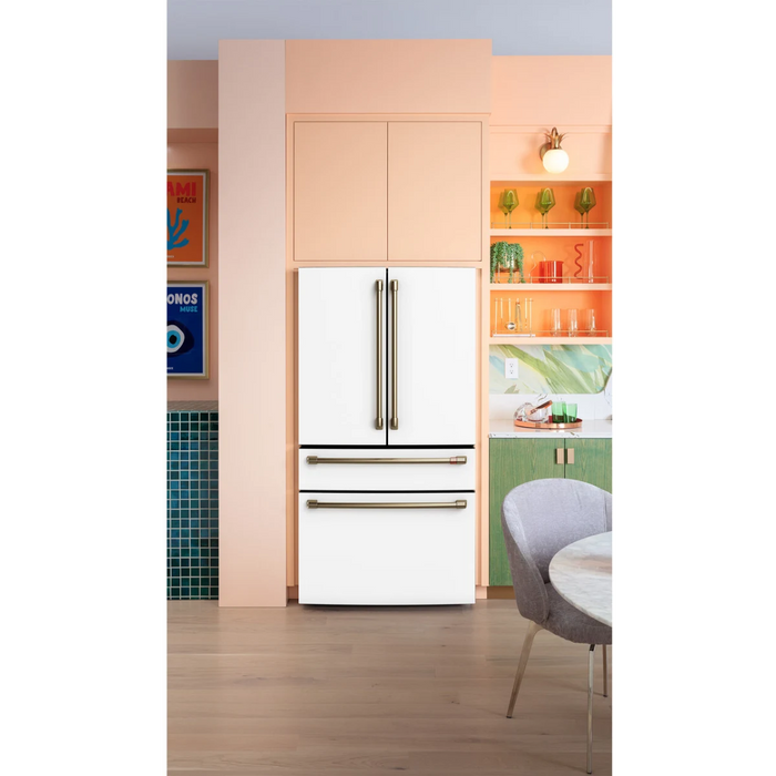 Cafe 36" Freestanding 4-Door French Door Smart Refrigerator, CGE29DP4TW2