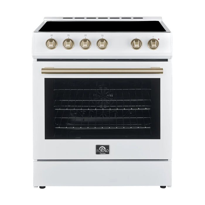 Forno 2-Piece White Kitchen Bundle - 30" Electric Range, 36" Bottom Freezer Refrigerator - View 17