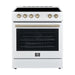 Forno 2-Piece White Kitchen Bundle - 30" Electric Range, 36" Bottom Freezer Refrigerator - View 17