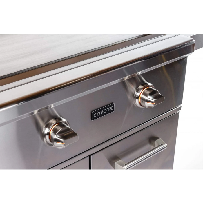 CAYOTE 30" Built-In Flat Top Gas Grill, C1FTG30LP
