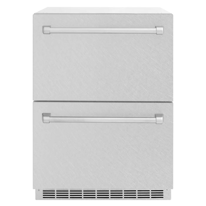 ZLINE 24" Touchstone 168 Can Outdoor-Rated Dual Refrigerator Drawer