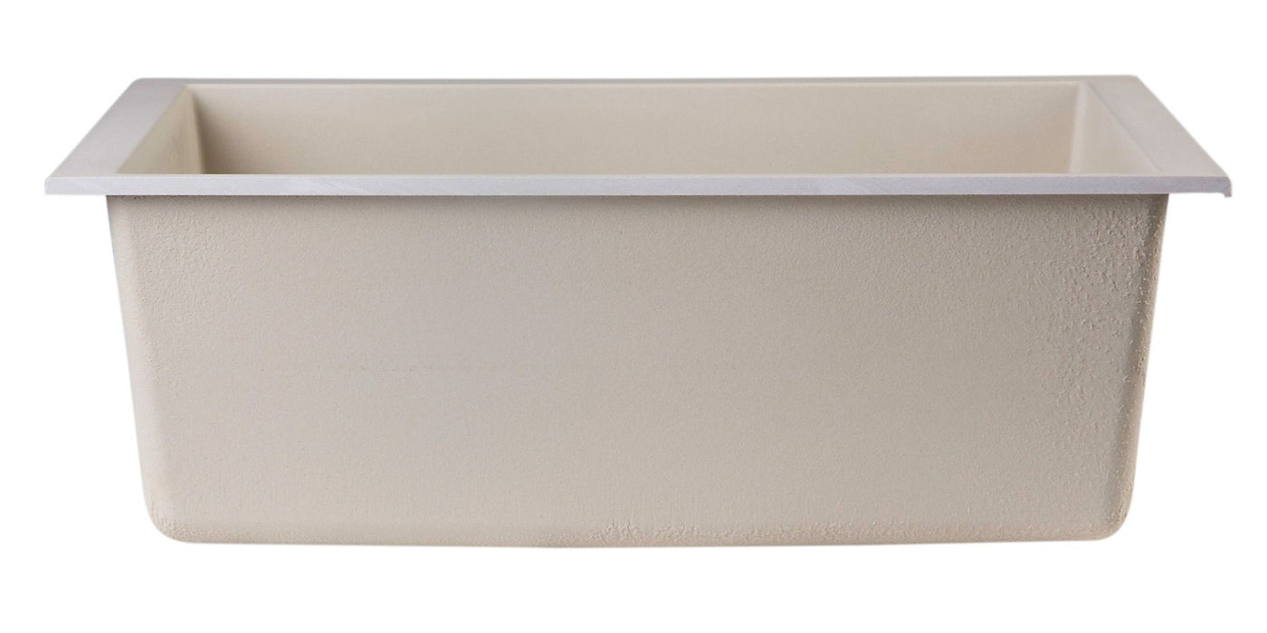 ALFI brand 24" Undermount Single Granite Composite Kitchen Sink AB2420UM