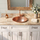Nauxus Custom Handmade Copper Undermount Bar Sink RCB07-NX