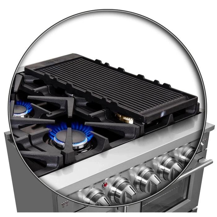 FORNO Massimo 48" French Door Gas on Gas Range FFSGS6439-48