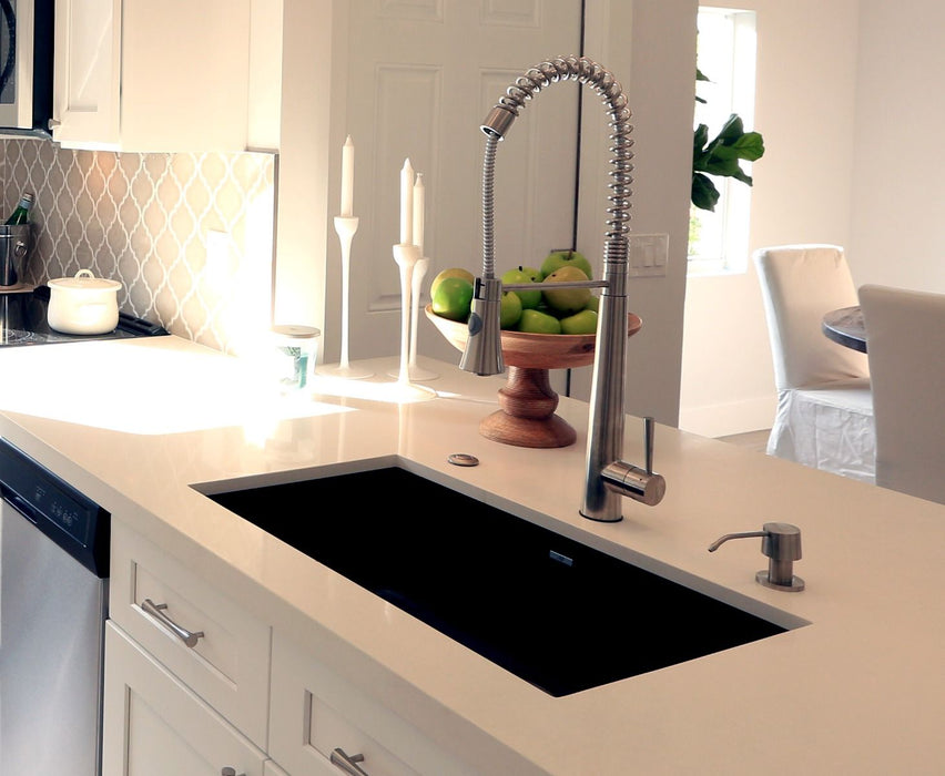 ALFI brand Solid Stainless Steel Commercial Spring Kitchen Fauce AB2039S