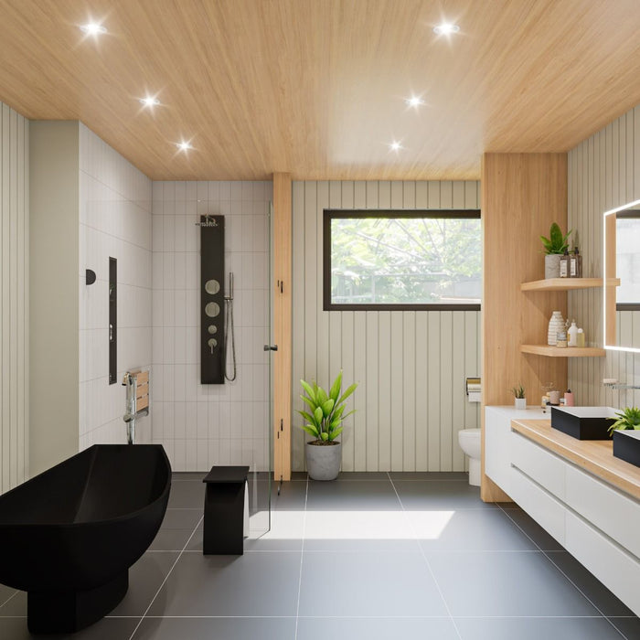 ALFI brand White Matte 71" Solid Surface Resin Free Standing Hammock Style Bathtub AB9991