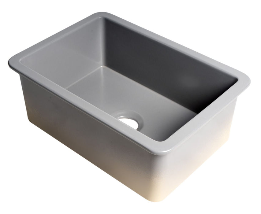 ALFI brand 27" Fireclay Undermount / Drop In Fireclay Kitchen Sink ABF2718UD