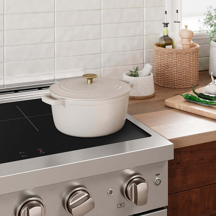ZLINE 5-Piece Enameled Cast Iron Cookware Set, Black Matte CWSETS-BLM-5