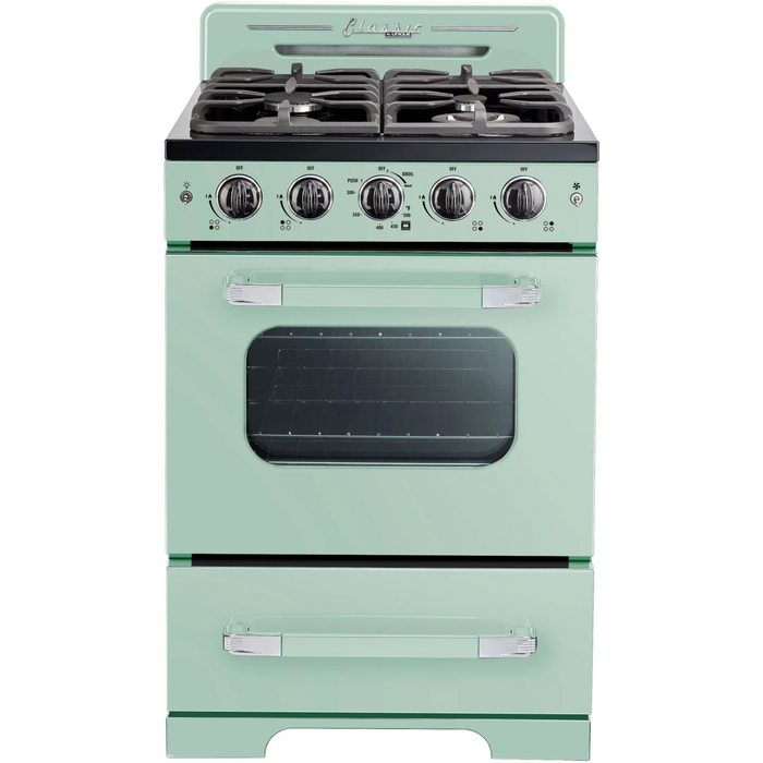 UNIQUE 24" Freestanding Gas Range, UGP-24CR B
