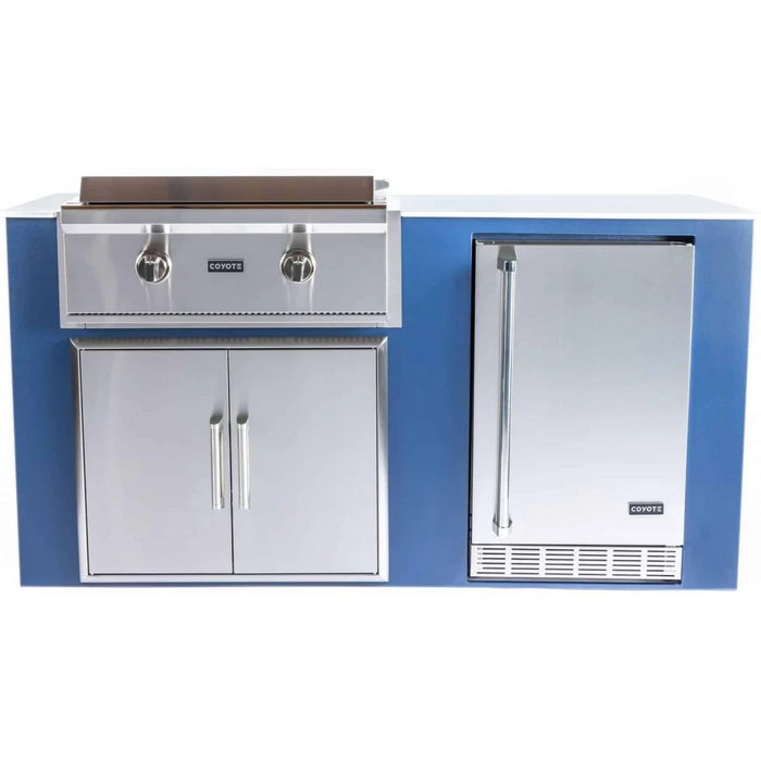 CAYOTE 30" Built-In Flat Top Gas Grill, C1FTG30LP