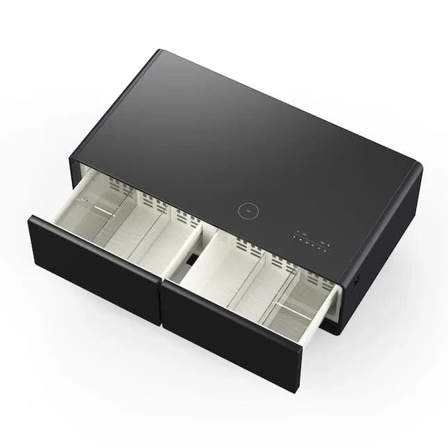 FORNO Evoluto 51" Smart Coffee Table – Dual Fridge Drawers Black FCTFR7006-51BLK