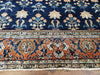 1920s Antique Persian Sarouk Mahajaran Rug, Hand Knotted, Wool, Dark Blue and Red, 8'7" x 11'10' - Farmhouse Kitchen and Bath