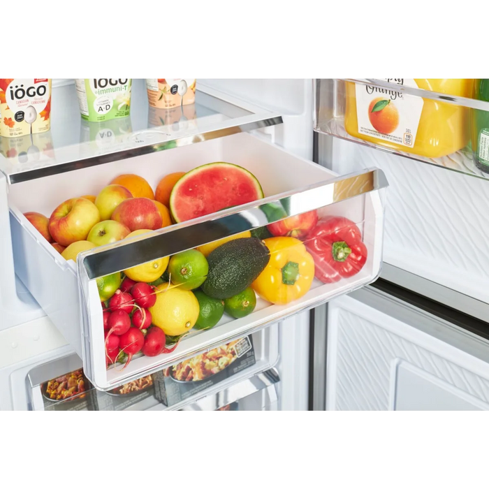 UNIQUE 24" Freestanding Bottom Mount Refrigerator, UGP-328L P SS
