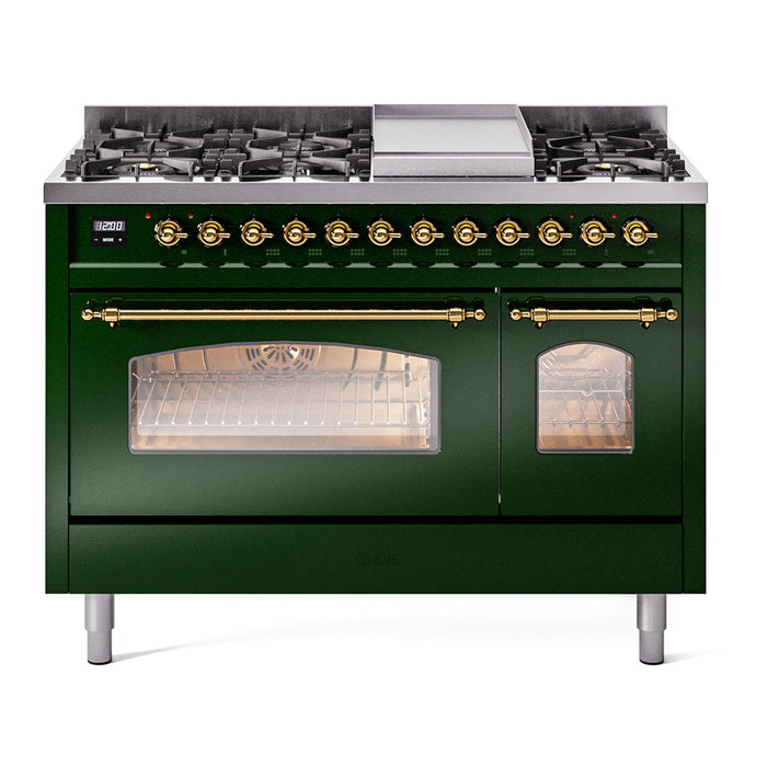ILVE Nostalgie II 48" Dual Fuel Range, UP48FNMP