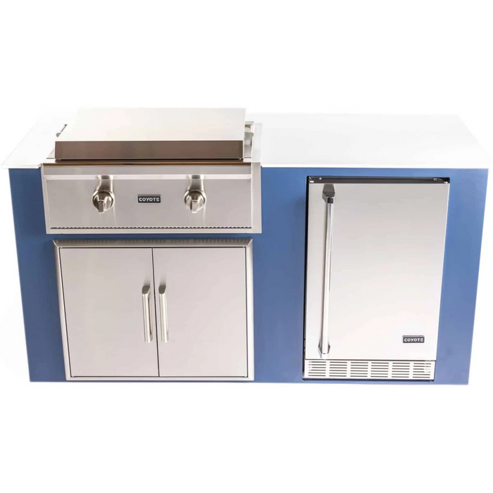 CAYOTE 30" Built-In Flat Top Gas Grill, C1FTG30LP