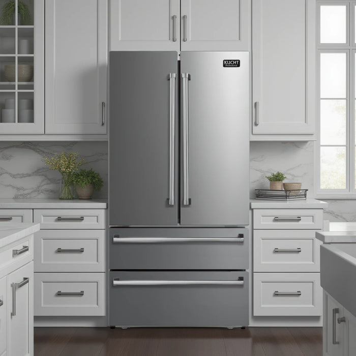 Kucht 36" Counter Depth Freestanding French Door Refrigerator KR700i