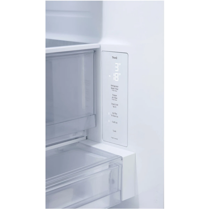 LG 36" Counter-Depth MAX™ Freestanding French Door Smart Refrigerator, LF24Z6530S
