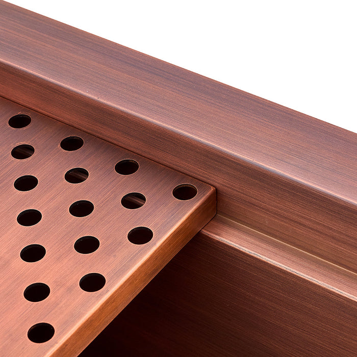 Akicon Workstation Undermount Copper Kitchen Sink - AKS504-C