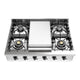 ILVE Nostalgie II 36" Built-In Gas Rangetop UHCP36FNSSB