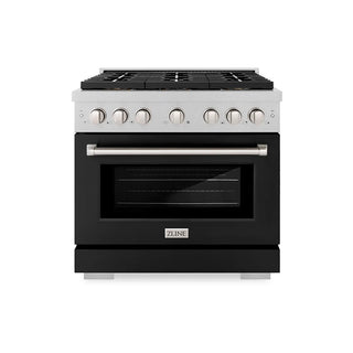 ZLINE 36" Paramount Gas Range DuoPro™ Cooktop, Convection Gas Oven PSGRS-BLM-36