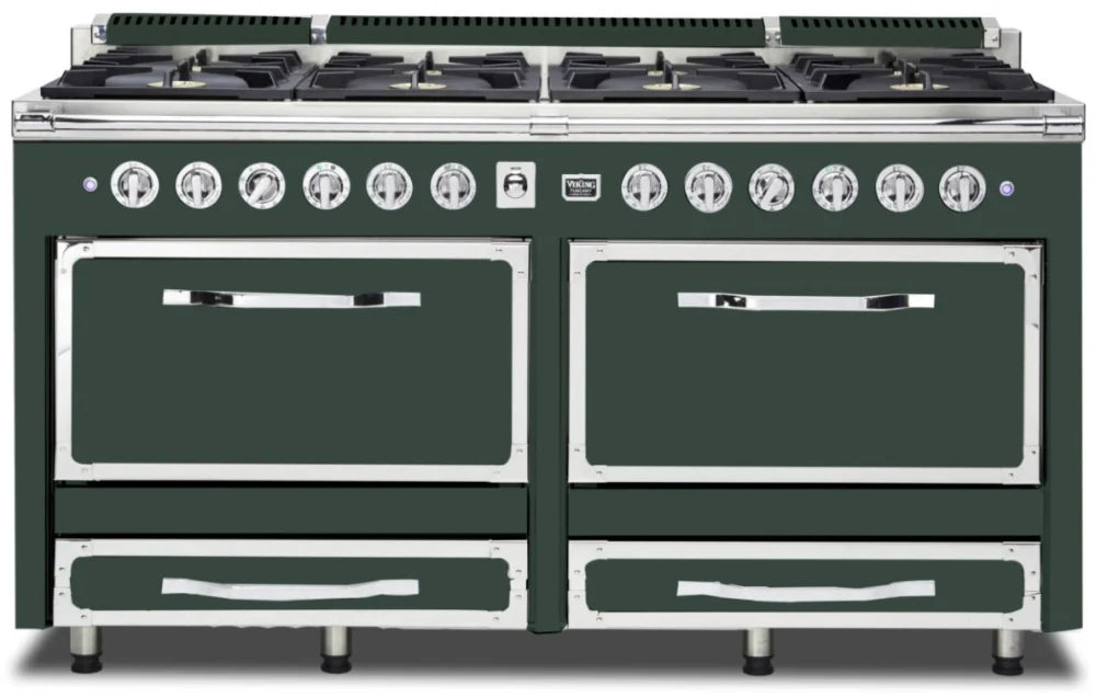 VIKING Tuscany Series 66" Dual Fuel Range, Blackforest Green TVDR6618BBF