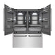 ZLINE 60" Built-In Bottom Freezer Refrigerator with Water Dispenser, Ice Maker, DuraSnow® SS, Graphite Gray Interior, Matte Black GRBIVZ-SN-60-MB