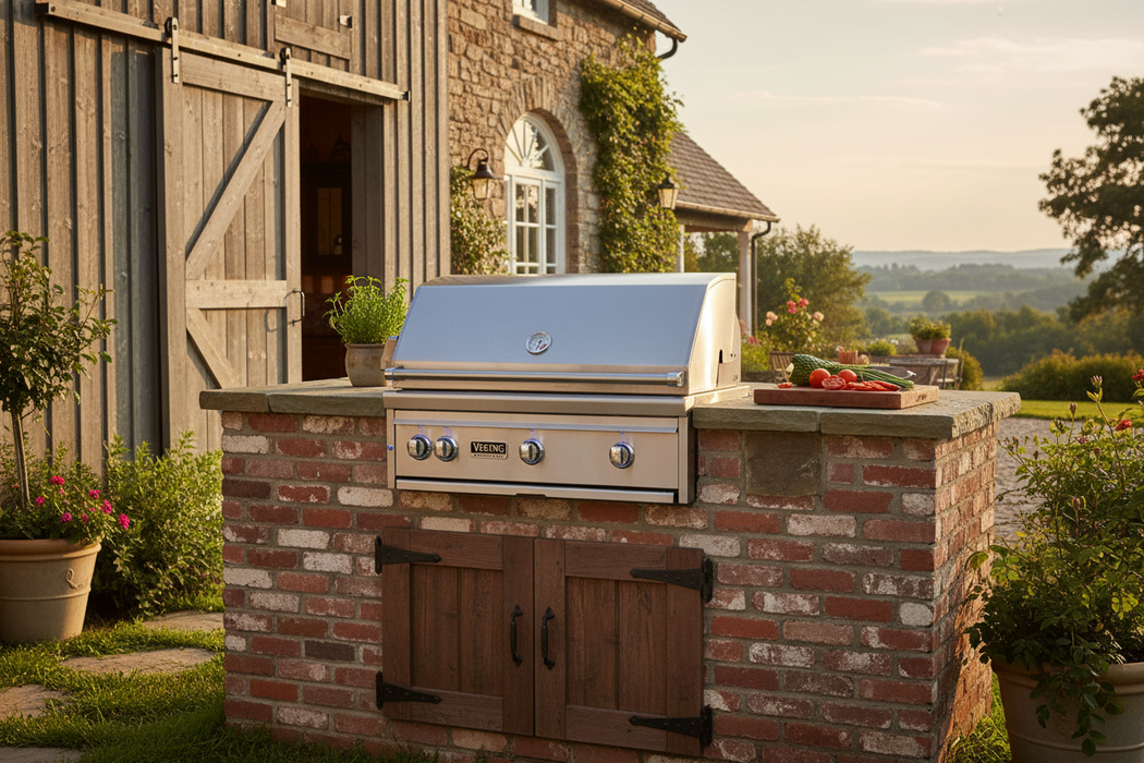 Viking® 5 Series 4-Burner Stainless Steel Built In Natural Gas Grill VQGI5361NSS