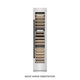 ZLINE 18"Triple Zone 68 Bottle Right Hinge Column Wine Cooler, DuraSnow® Stainless Steel Matte Black RCWVRZ-SN-18-MB