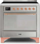 ILVE Majestic II 36" Induction Range Stainless Steel Copper Trim UMI09QNS3SSP