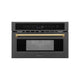 ZLINE 30” Convection Microwave, Black Stainless, Gold MWOZ-30-BS-G
