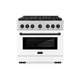 ZLINE 36" Paramount Gas Range DuoPro™ Cooktop, Convection Gas Oven PSGRZ-WM-36-MB