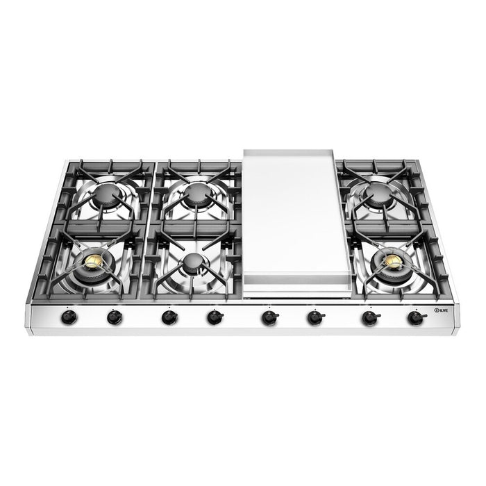 ILVE Nostalgie II 48" Built-In Gas Cooktop UHCP1265FNSSB