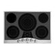 Viking® Professional Series 30" Stainless Steel/Black Glass Electric Cooktop RVEC3305BSB