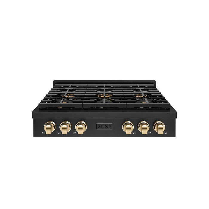 ZLINE 36" Paramount Gas Rangetop DuoPro™ Cooktop PSRTBZ-36-CB