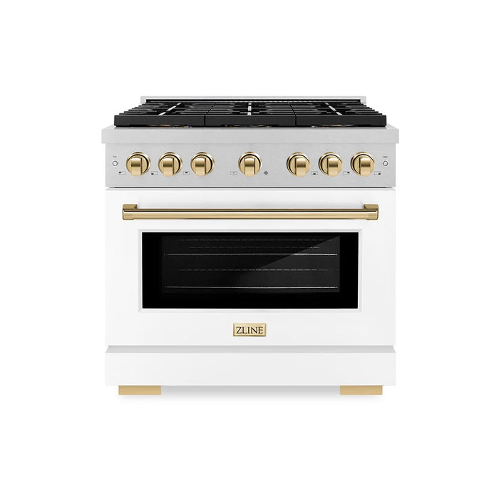 ZLINE 36" Paramount Dual Fuel Range DuoPro™ Cooktop, Electric Convection Oven PSDRSZ-WM-36-G