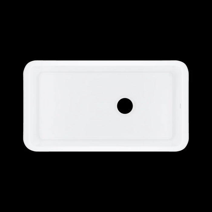 ROHL Allia 34" Fireclay Single Bowl Undermount Kitchen Sink 6497