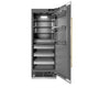 ZLINE 30" Column Refrigerator DuraSnow®Stainless Steel, Graphite Gray Interior Polished Gold RCRVZ-SN-30-G