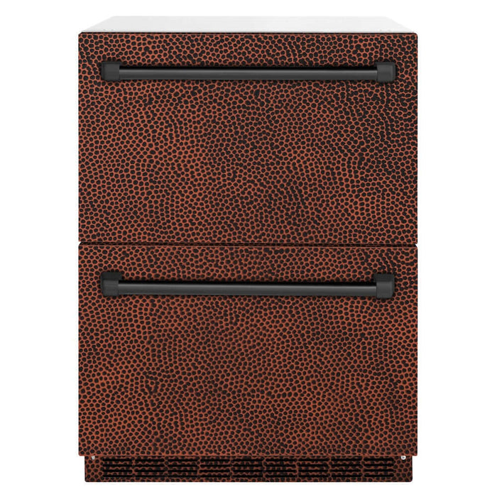 ZLINE 24" Touchstone 168 Can Outdoor-Rated Dual Refrigerator Drawer RDSO-HH-24