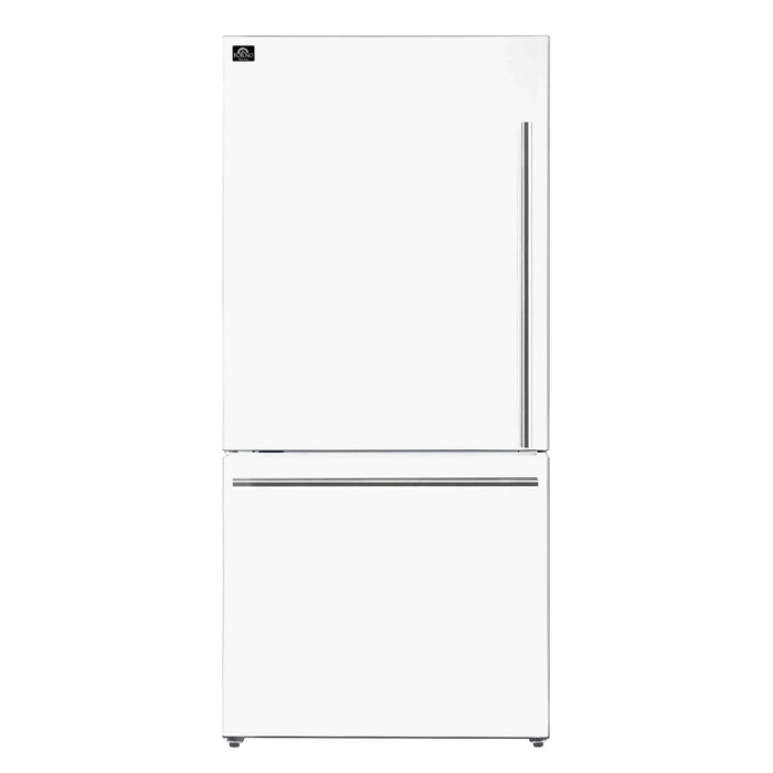 FORNO Espresso Milano 31" Left Swing Refrigerator FFFFD1786-31WHT