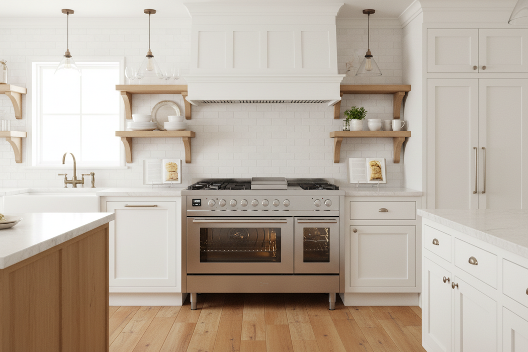 ILVE Professional Plus II 48" Dual Fuel Range UP48FSWMPSS