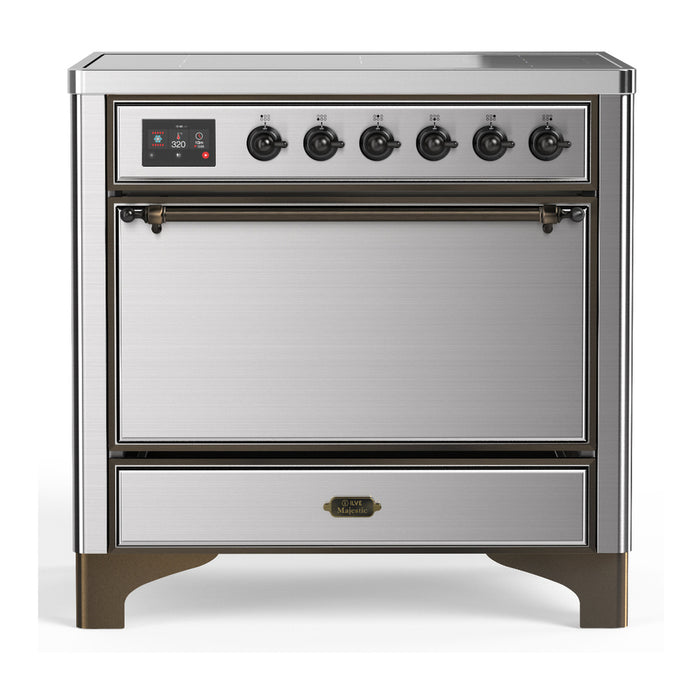 ILVE 36"Majestic III Induction Range, UMIB36QNR3 — UMIB36QNR3AWB