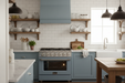 Kucht 36” Pro-Style Kitchen Dual Fuel Range in Light Blue - Front View