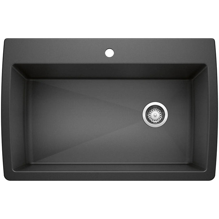 BLANCO Diamond SILGRANIT 33.5" Super Single Dual Mount Kitchen Sink