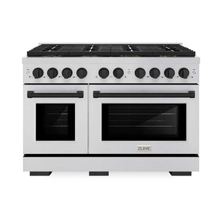 ZLINE 48" Paramount Dual Fuel Range DuoPro™ Cooktop, Dual Ovens PSDRZ-48-MB