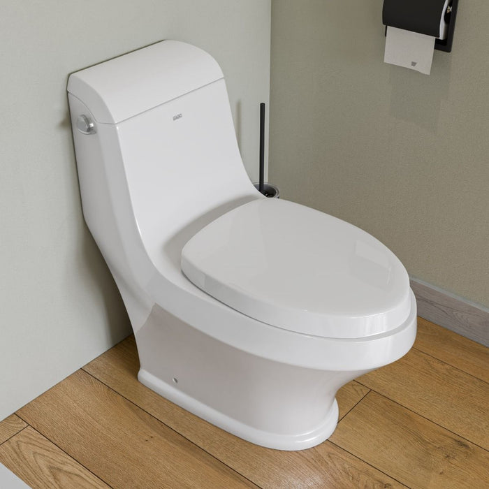 EAGO Single Flush One Piece Ceramic Toilet TB133