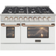 KUCHT 48" Freestanding Gas Range, KNG481-W-Gold