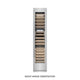 ZLINE 18"Triple Zone 68 Bottle Right Hinge Column Wine Cooler, Stainless Steel RCWVR-304-18